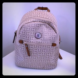 NWT Tommy Hilfiger Taupe Backpack